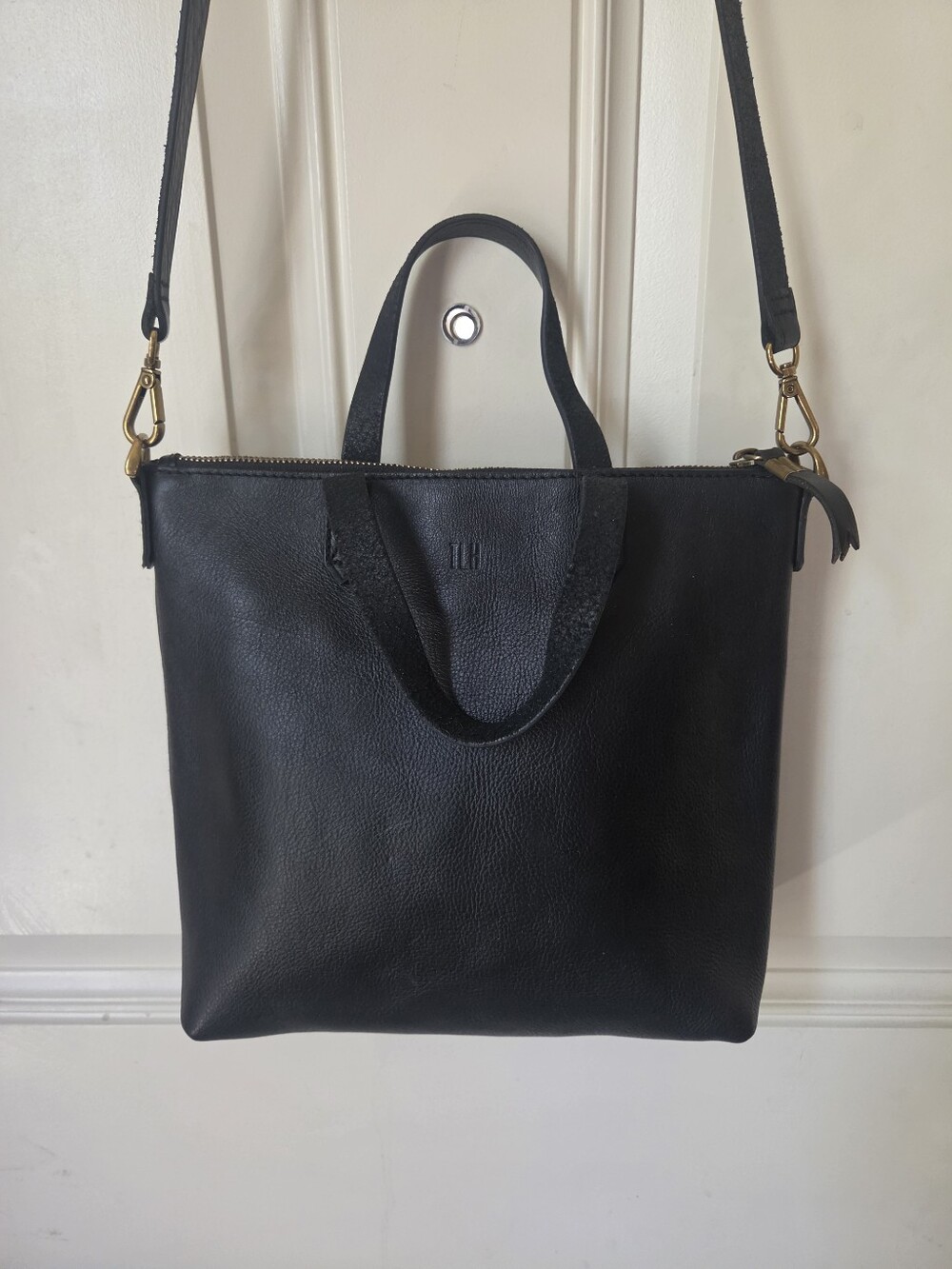 Madewell Black  Leather Crossbody🖤💛